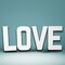1 Count LOVE White Foam Letters Jumbo Party Decor Customizable Craft Letters 24"